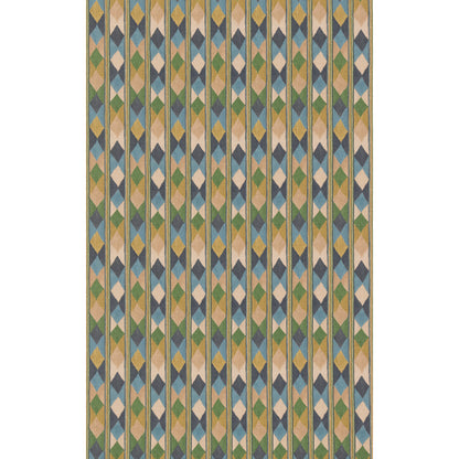 Compass Fabric by G P & J Baker in Blue/Green