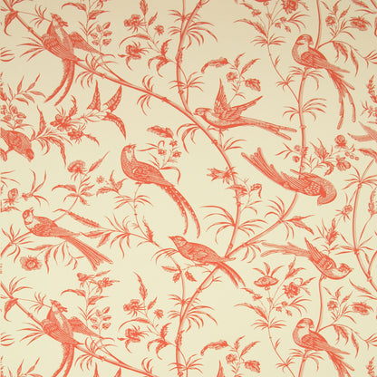 Bengali Wallpaper by Brunschwig & Fils in Rose