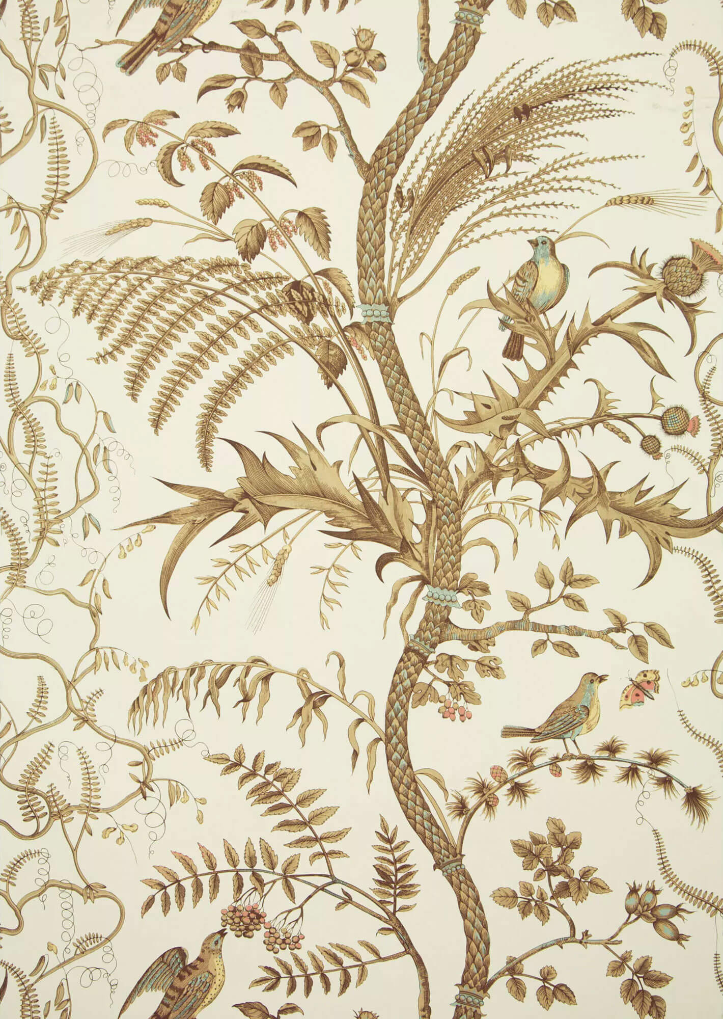 Bird and Thistle Wallpaper