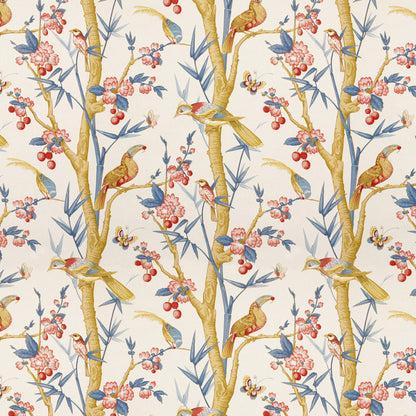 Toucans Fabric by Brunschwig & Fils in Berry/Slate