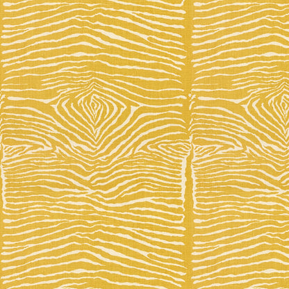Le Zebre Linen Print Fabric by Brunschwig & Fils in Saffron