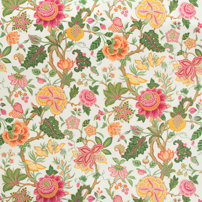 Nizam Cotton Print Fabric by Brunschwig & Fils in Jewel