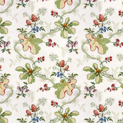 Fabriano Cotton And Linen Print Fabric by Brunschwig & Fils in White