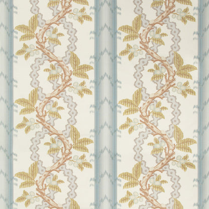 Josselin Cotton And Linen Print Fabric by Brunschwig & Fils in Slate/Grey