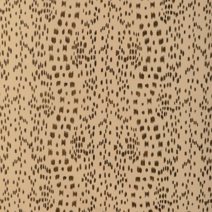 Les Touches Cotton Print Fabric by Brunschwig & Fils in Brown