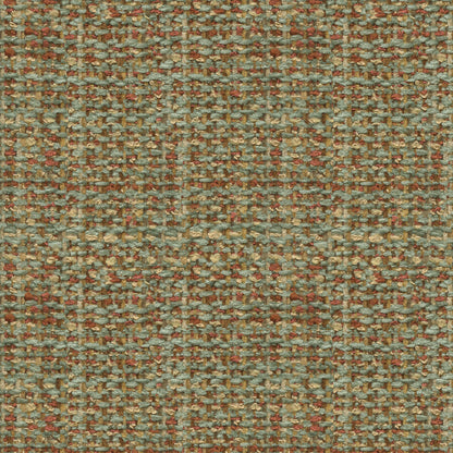 Boucle Texture Fabric by Brunschwig & Fils in Jade/Coral