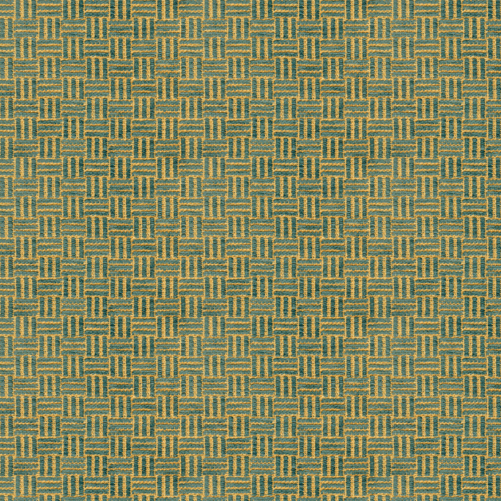 Reed Texture Fabric by Brunschwig & Fils in Aquamarine