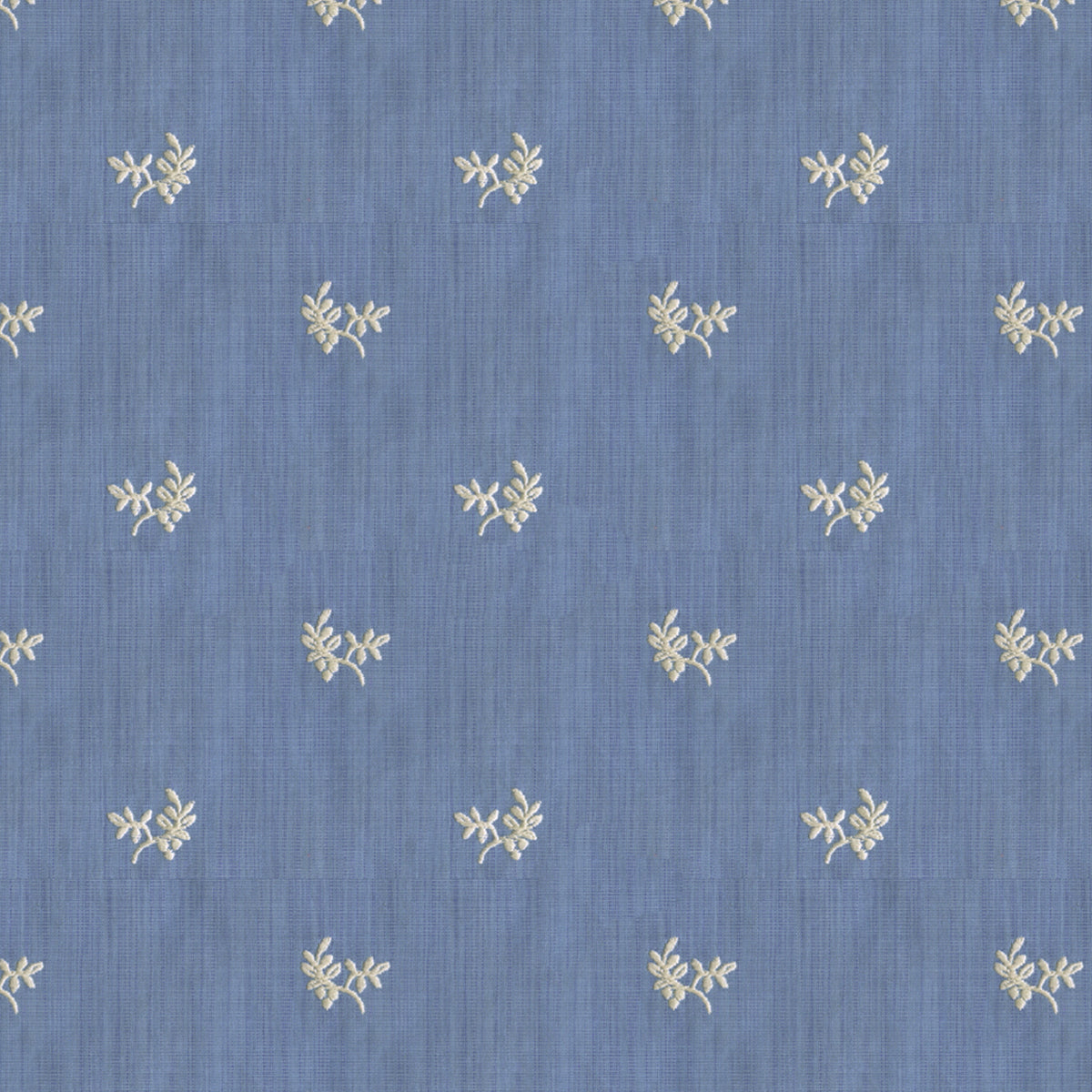Bayberry Strie Fabric by Brunschwig & Fils in Canton Blue
