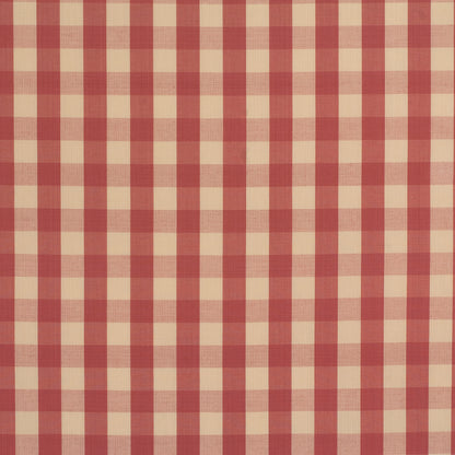 Carsten Check Fabric by Brunschwig & Fils in Rose And Cream