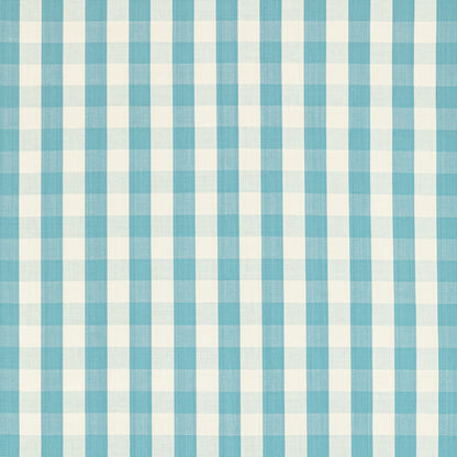 Carsten Check Fabric by Brunschwig & Fils in Pool