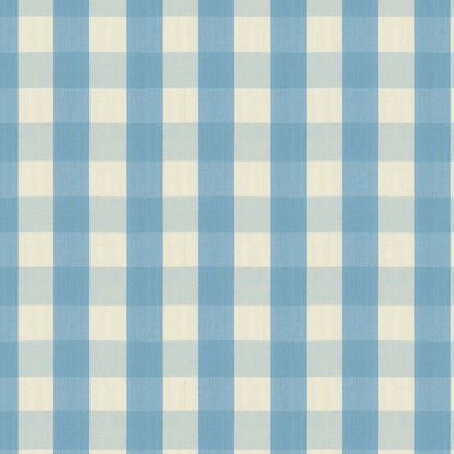 Carsten Check Fabric by Brunschwig & Fils in French Blue