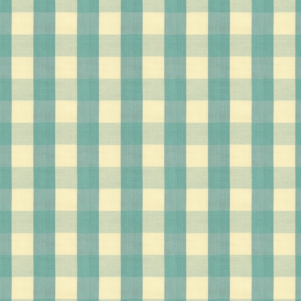 Carsten Check Fabric by Brunschwig & Fils in Aqua