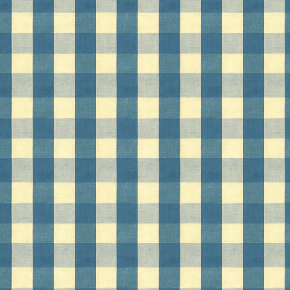 Carsten Check Fabric by Brunschwig & Fils in Indigo