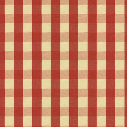 Carsten Check Fabric by Brunschwig & Fils in Pomegranate