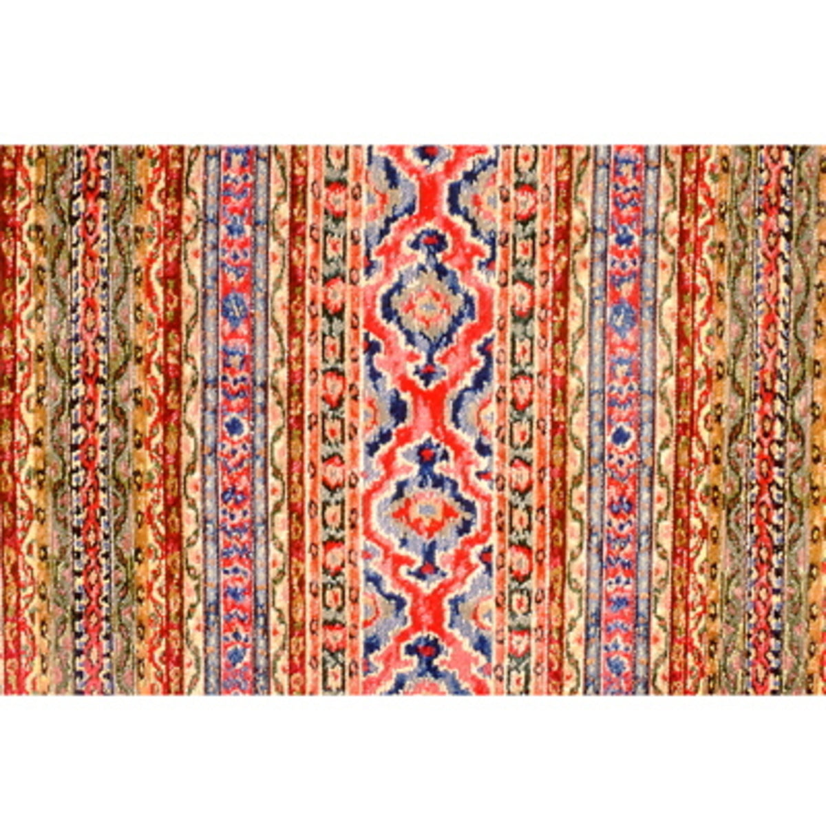 Savonnerie Velvet Fabric by Brunschwig & Fils in Prussian & Garnet