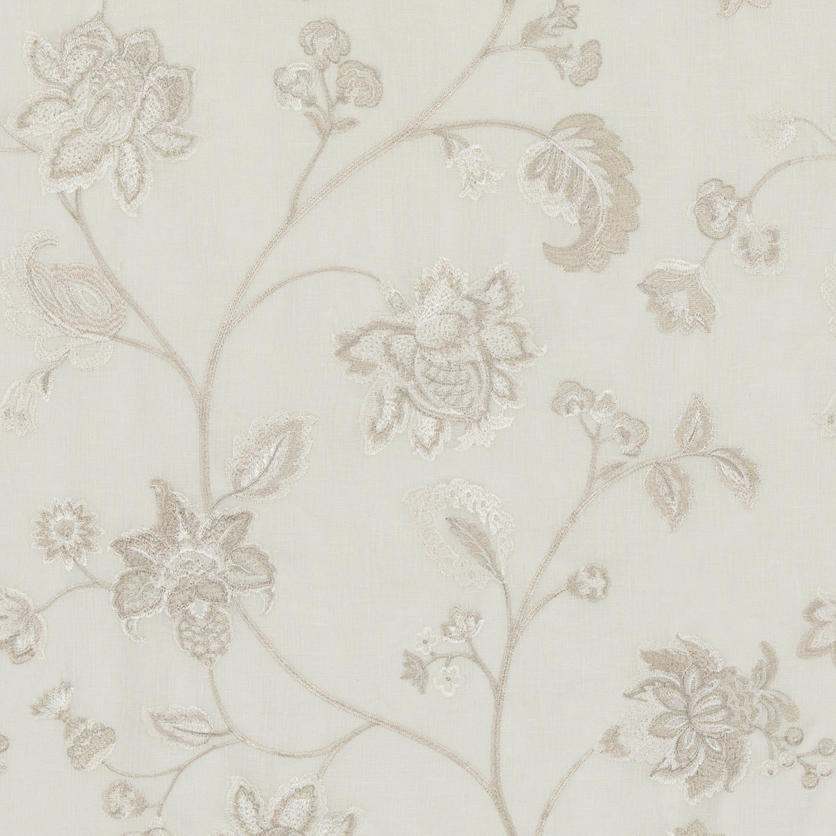 Isabella Sheer Fabric by G P & J Baker in Ivory