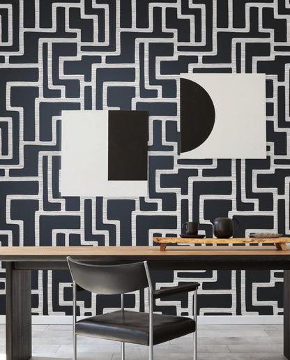 Graphic Polyomino Wallpaper