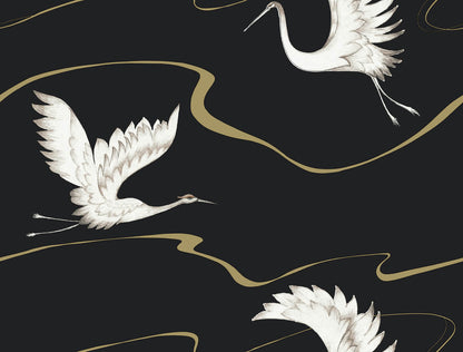 Soaring Cranes Wallpaper