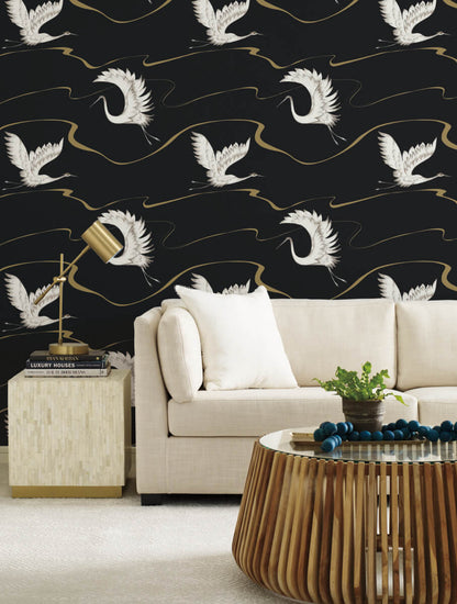 Soaring Cranes Wallpaper