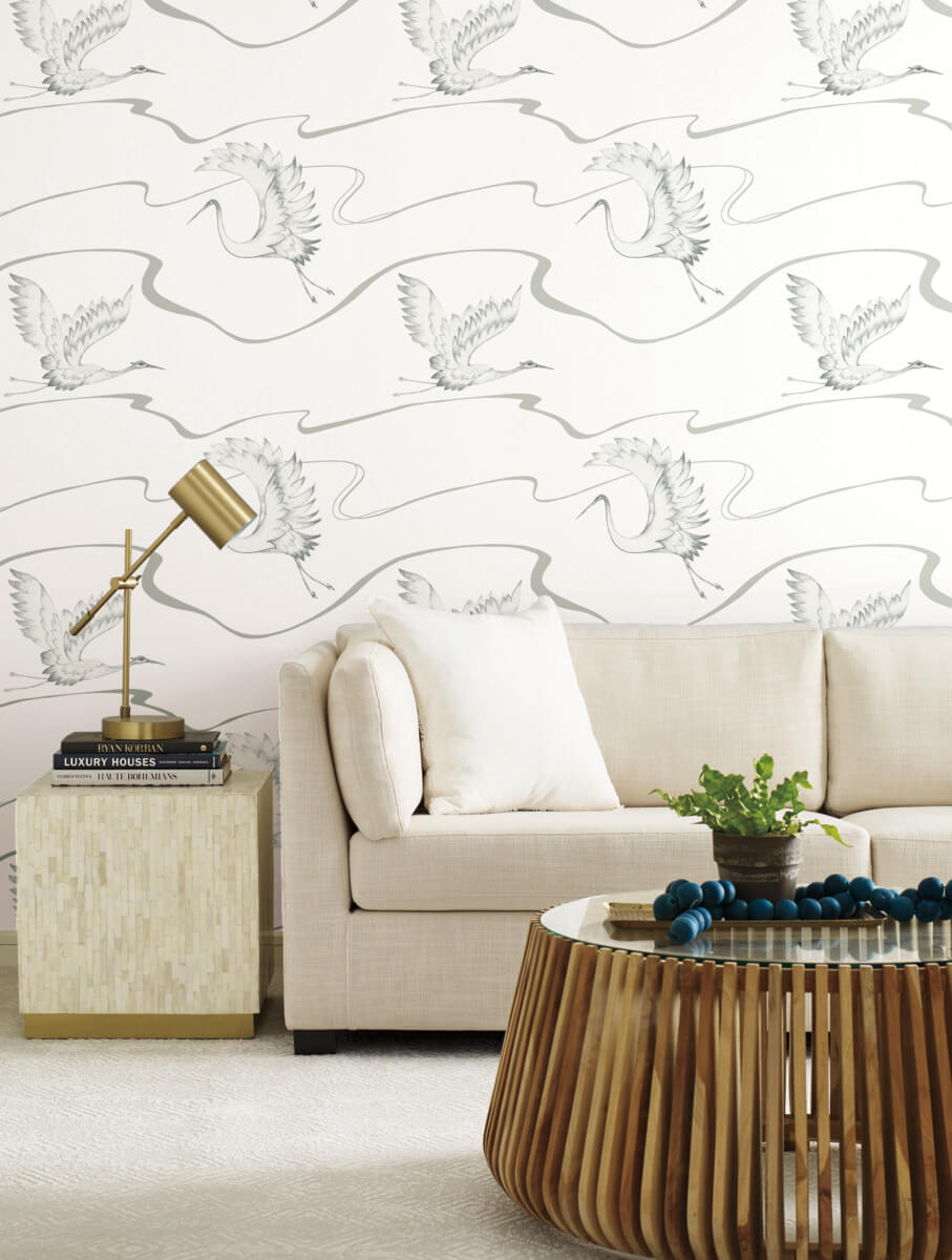 Soaring Cranes Wallpaper