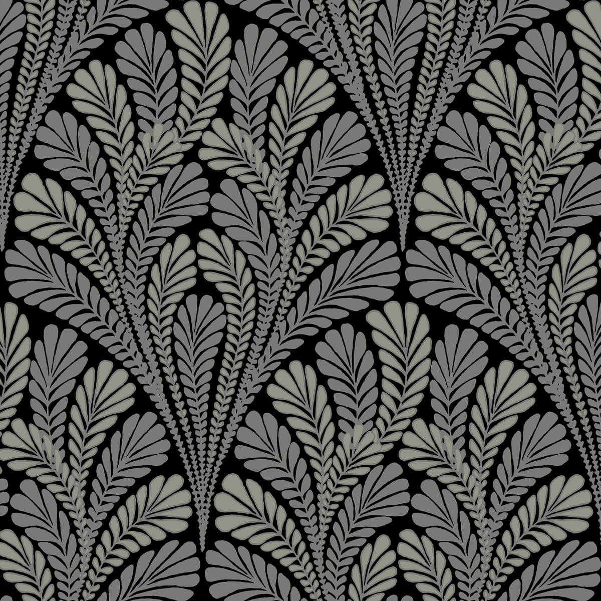 Shell Damask Wallpaper