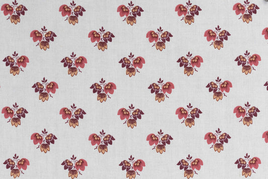 Beatrice Fabric by Alice Sergeant in Carnation