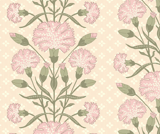 Bella Wallpaper by Betsy Textiles in Blush