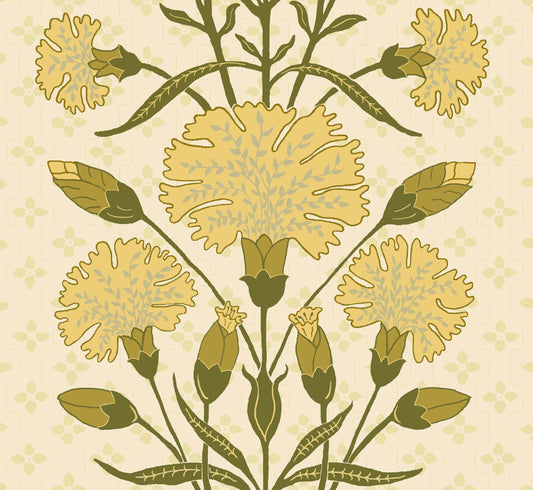 Bella Wallpaper by Betsy Textiles in Butter