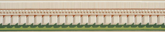 Berrien House Dentil Border by Adelphi Paper Hangings in Original