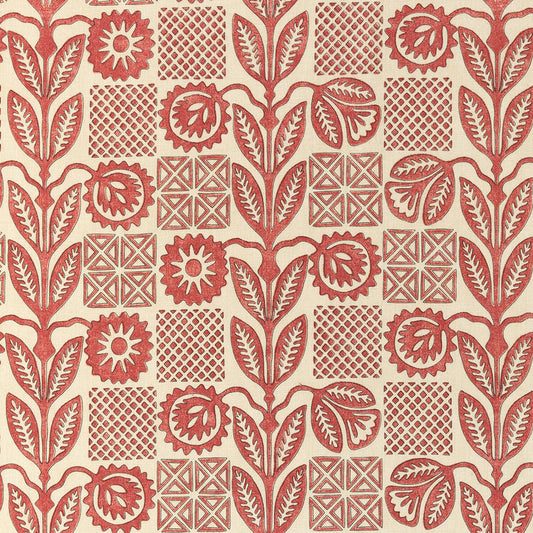 Bilibine Fabric by Décors Barbares in Red