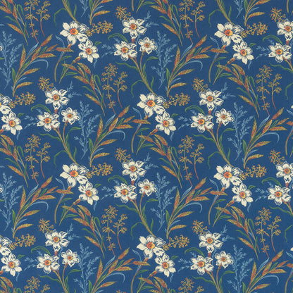 Véra Fabric by Décors Barbares in Blue
