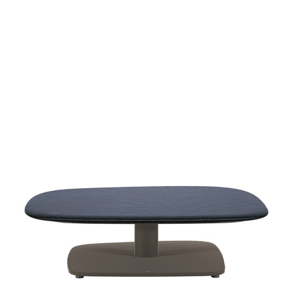Boheme Indoor Stone Top Cocktail Table Rectangle 81 by JANUS et Cie in Bronze/Mariana