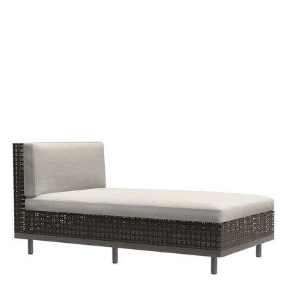 Boxwood Module Chaise Lounge by JANUS et Cie in Mica