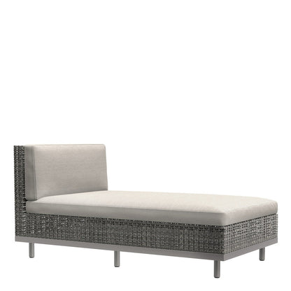 Boxwood Module Chaise Lounge by JANUS et Cie in Smoke
