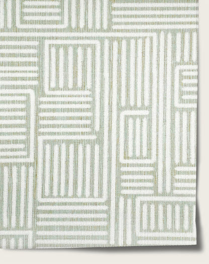 Brickwork Wallpaper by Aux Abris in Fern Green