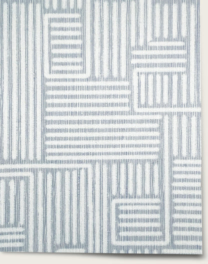 Brickwork Wallpaper by Aux Abris in Bluestone