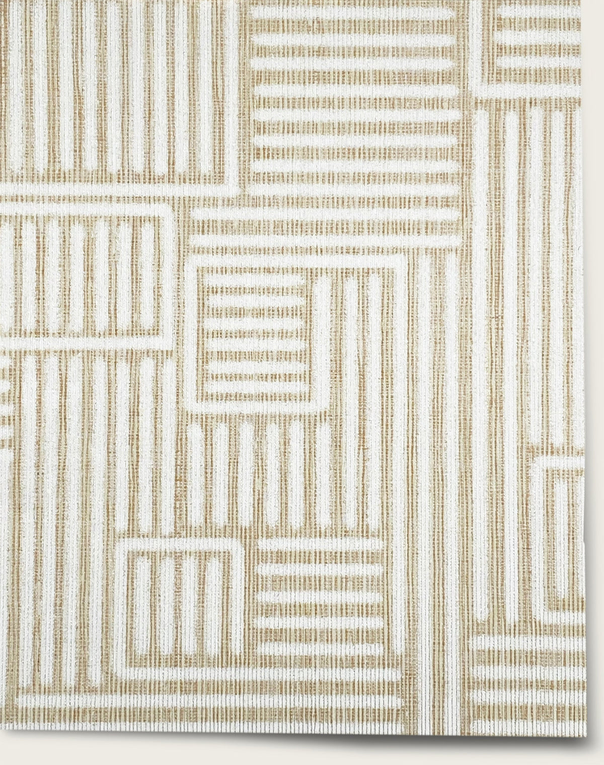 Brickwork Wallpaper by Aux Abris in Plaster Beige