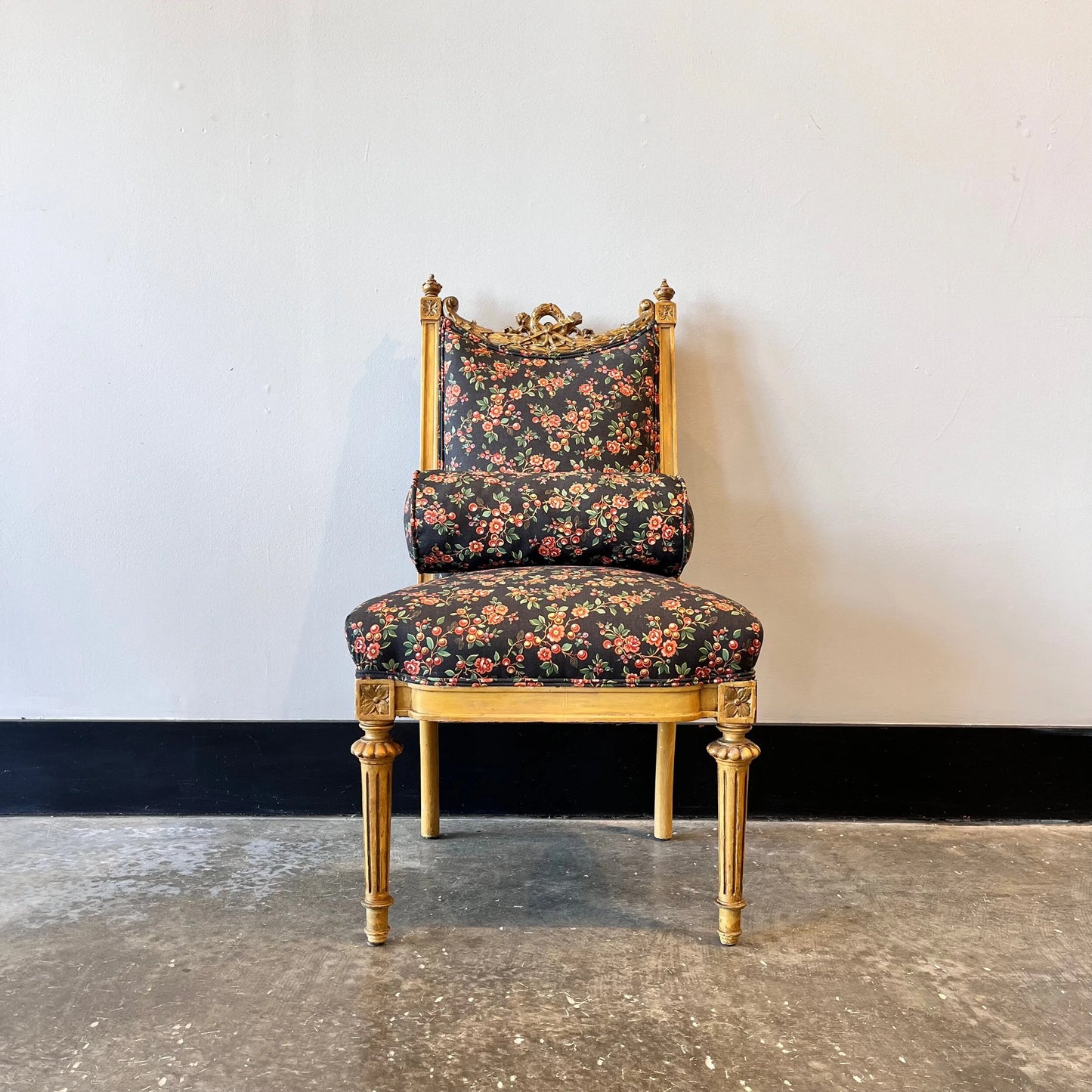 Antique French Carved Petite Chair
