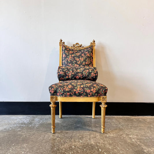 Antique French Carved Petite Chair
