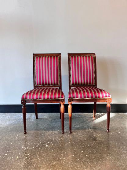 Striped Silk Chair