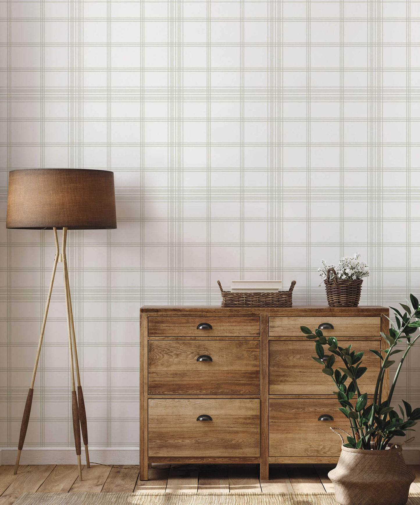 Charter Plaid Wallpaper