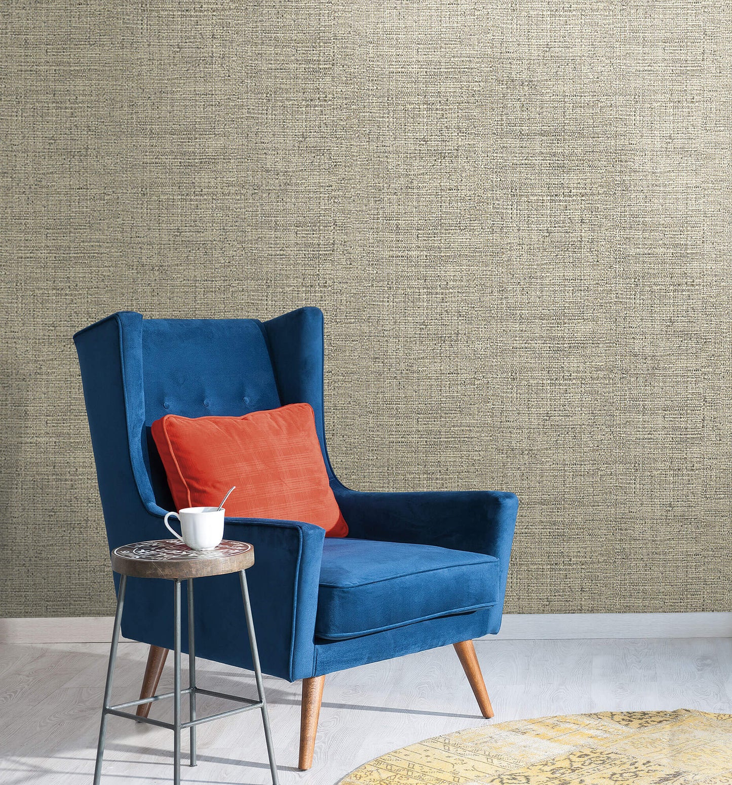 Papyrus Faux Weave Wallpaper