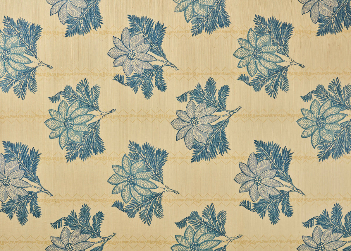 Lucknow Wallpaper by Carolina Irving in Blue
