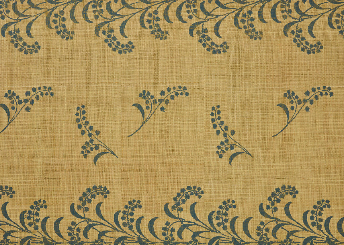 Mimosa Vine on Natural Wallpaper by Carolina Irving in Ink