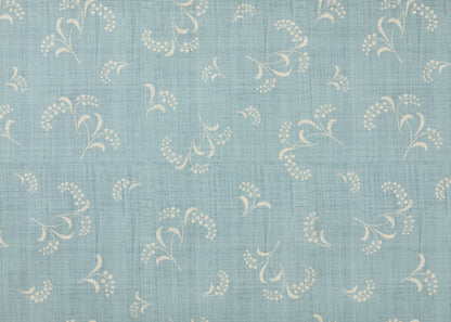 Mimosa Raffia Wallpaper by Carolina Irving in Sky Blue