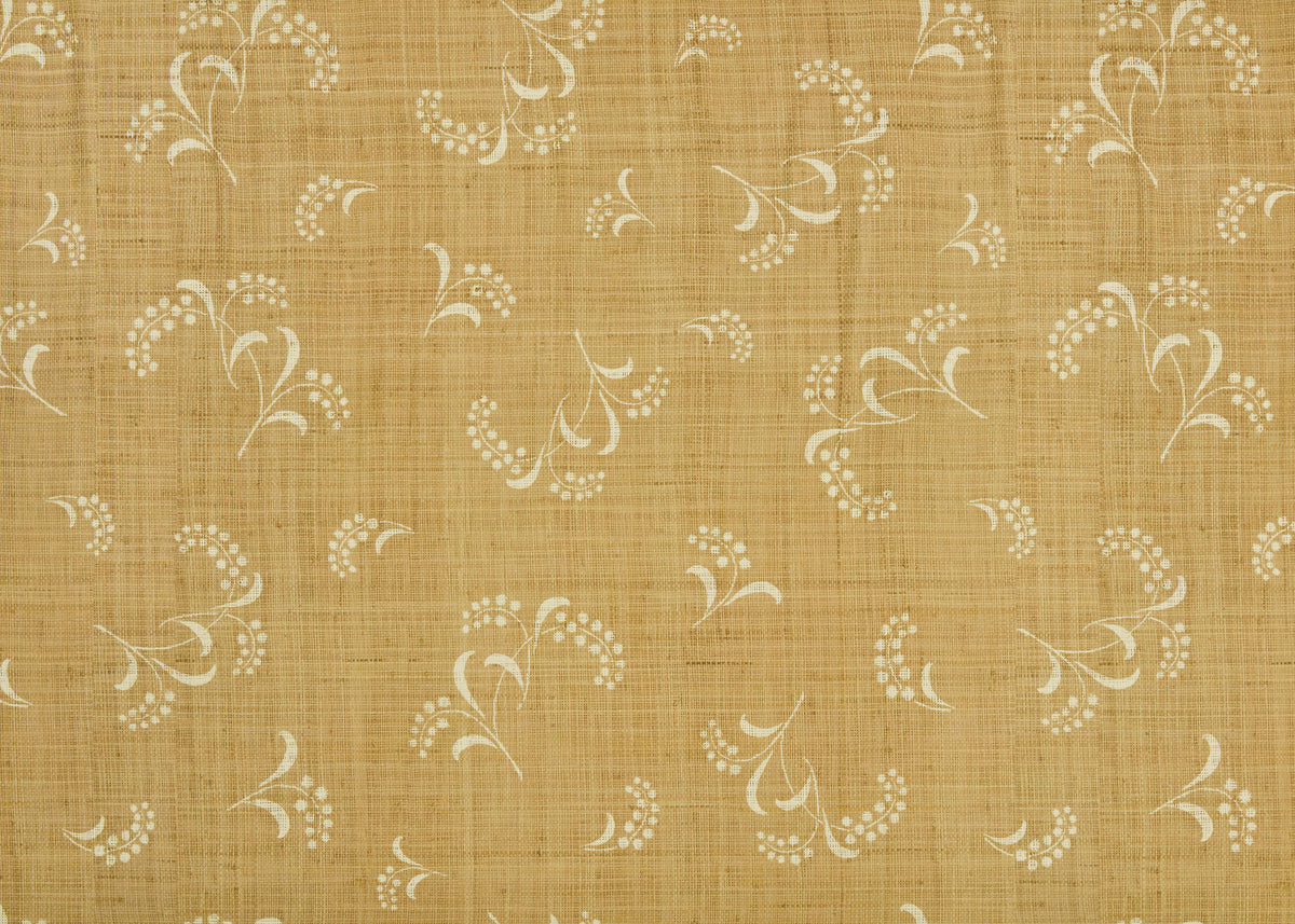 Mimosa on Natural Wallpaper by Carolina Irving in Cream