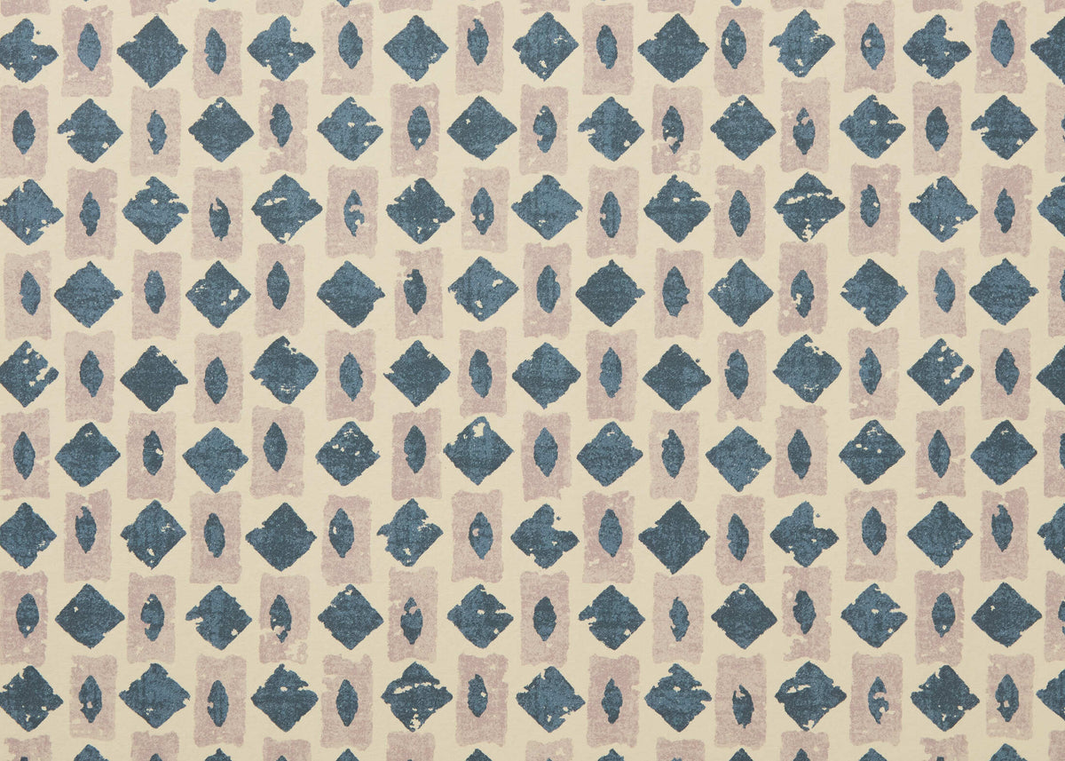 Ludwig Wallpaper by Carolina Irving in Rose/Delft