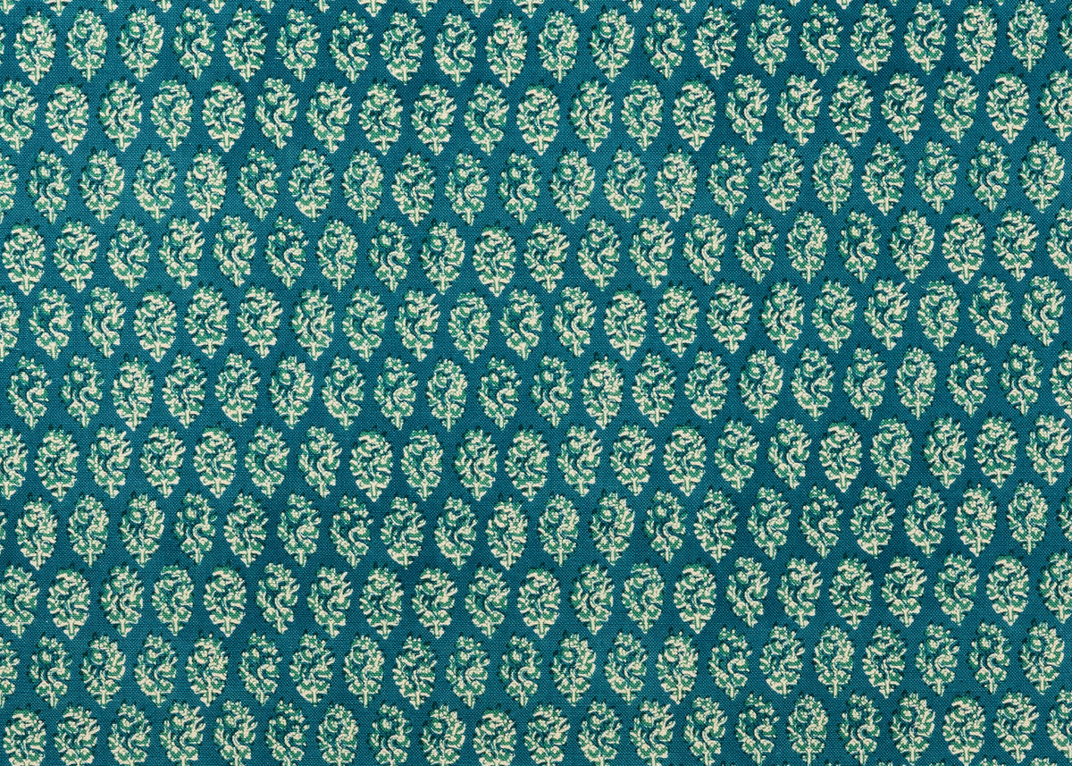 Susa Paisley Fabric by Carolina Irving in Peacock