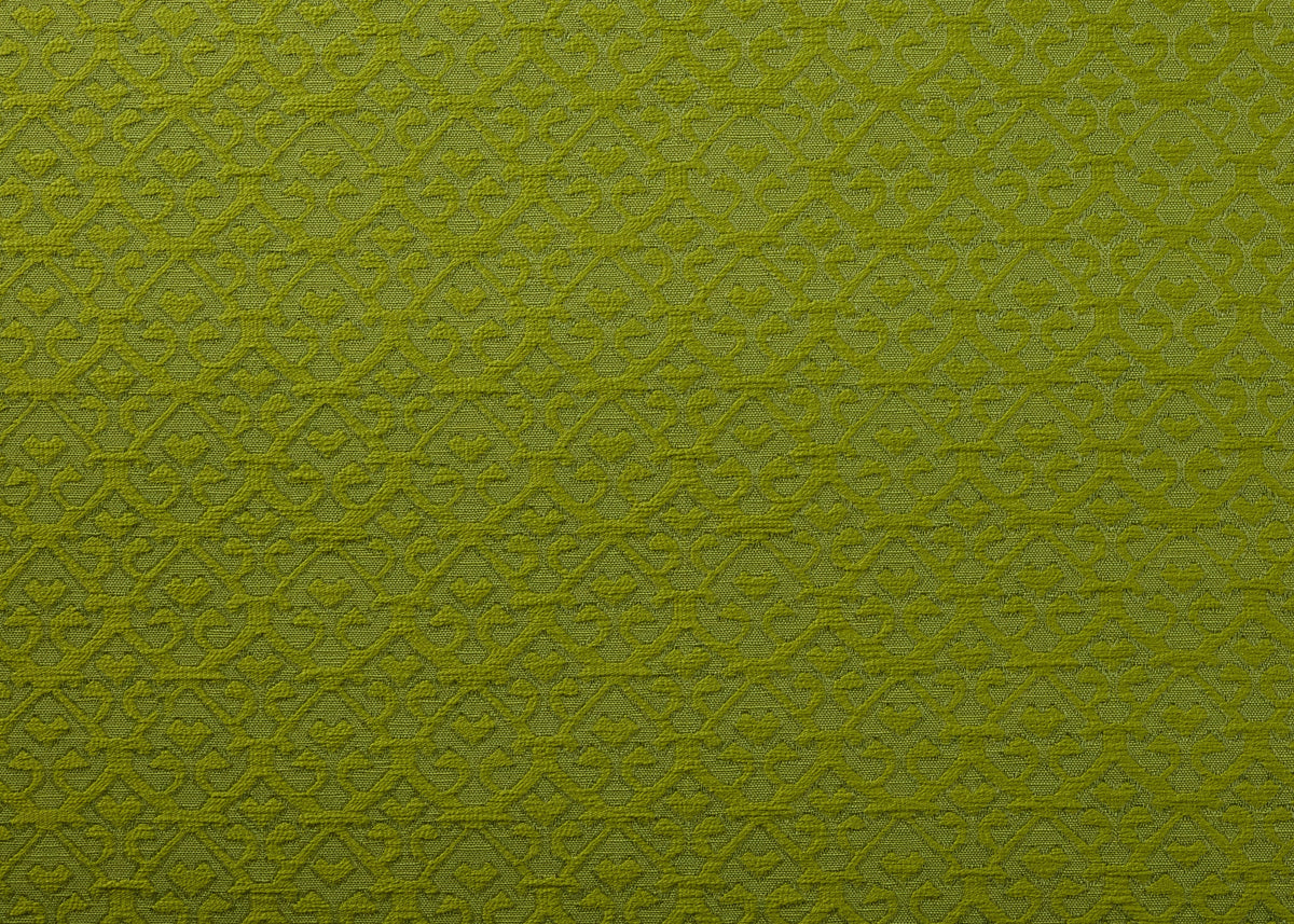 Tamar Woven Fabric by Carolina Irving in Peridot Green