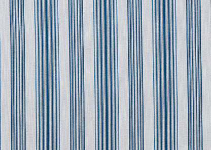 Tent Stripe Fabric by Carolina Irving in Indigo